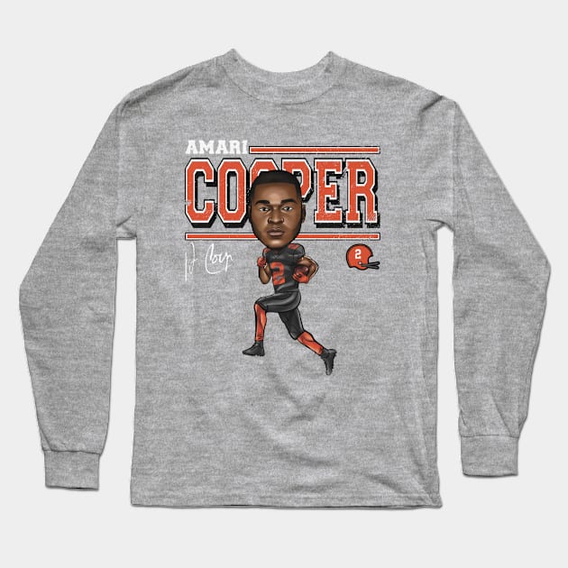 Amari Cooper Cleveland Cartoon Long Sleeve T-Shirt by MASTER_SHAOLIN